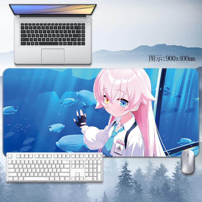 Desk Setup Blue - Mouse Pad Gamer Pro Speed XXL