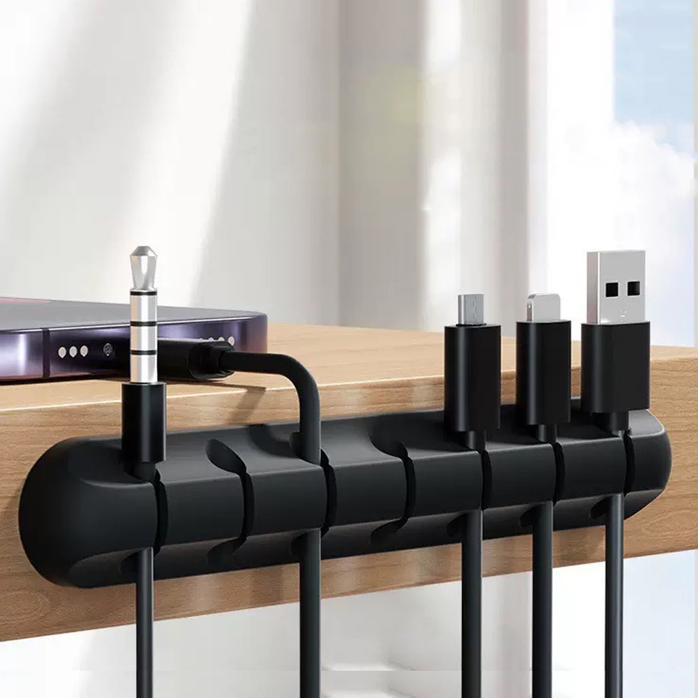 Desk Setup Pegboard - Clipes Adesivos Multiuso para Cabos –