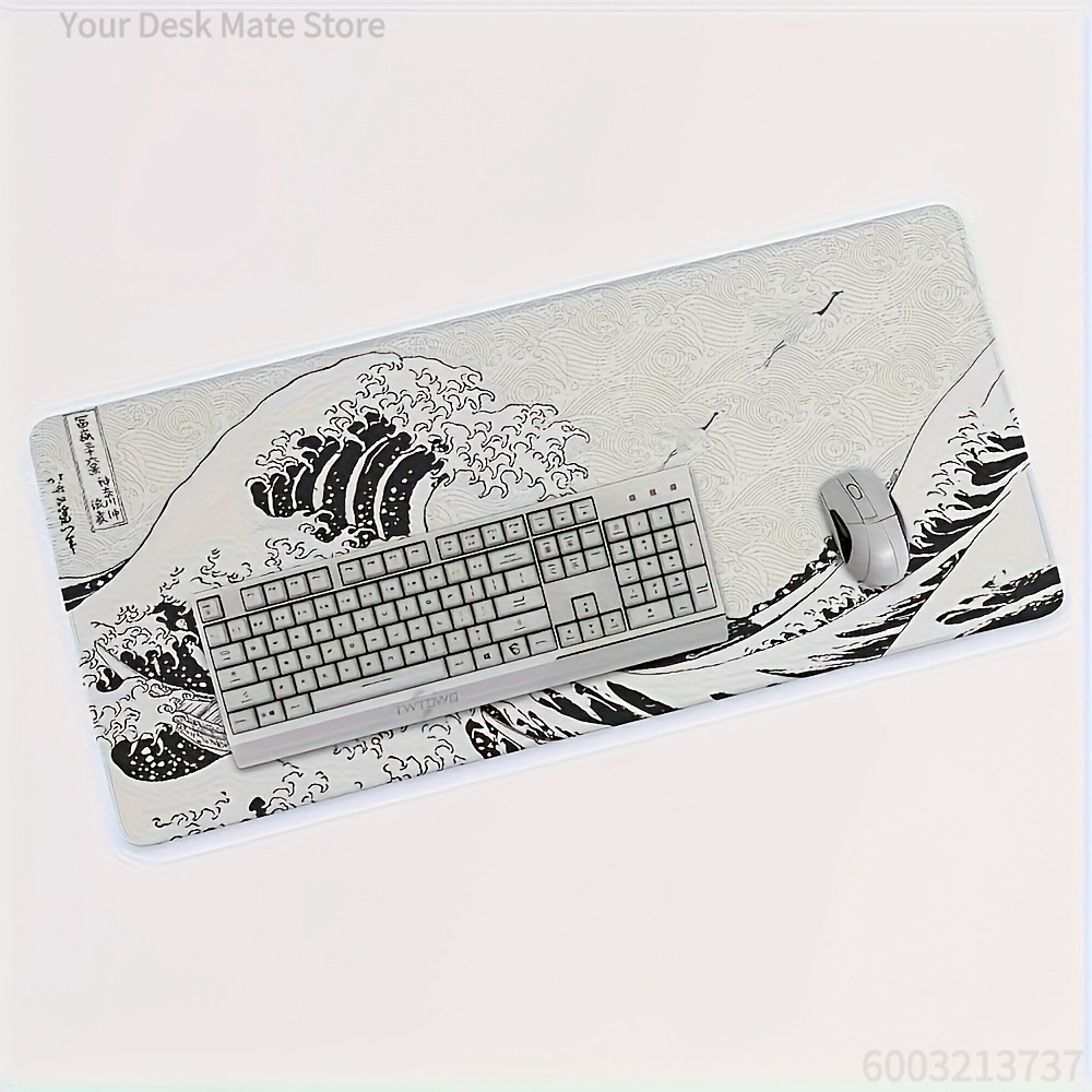 Desk Setup Black And White - Tapete de Mesa XXL com Arte