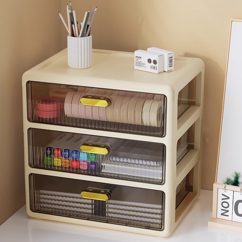 Drawer Organizer Bamboo - Caixa de armazenamento de mesa com