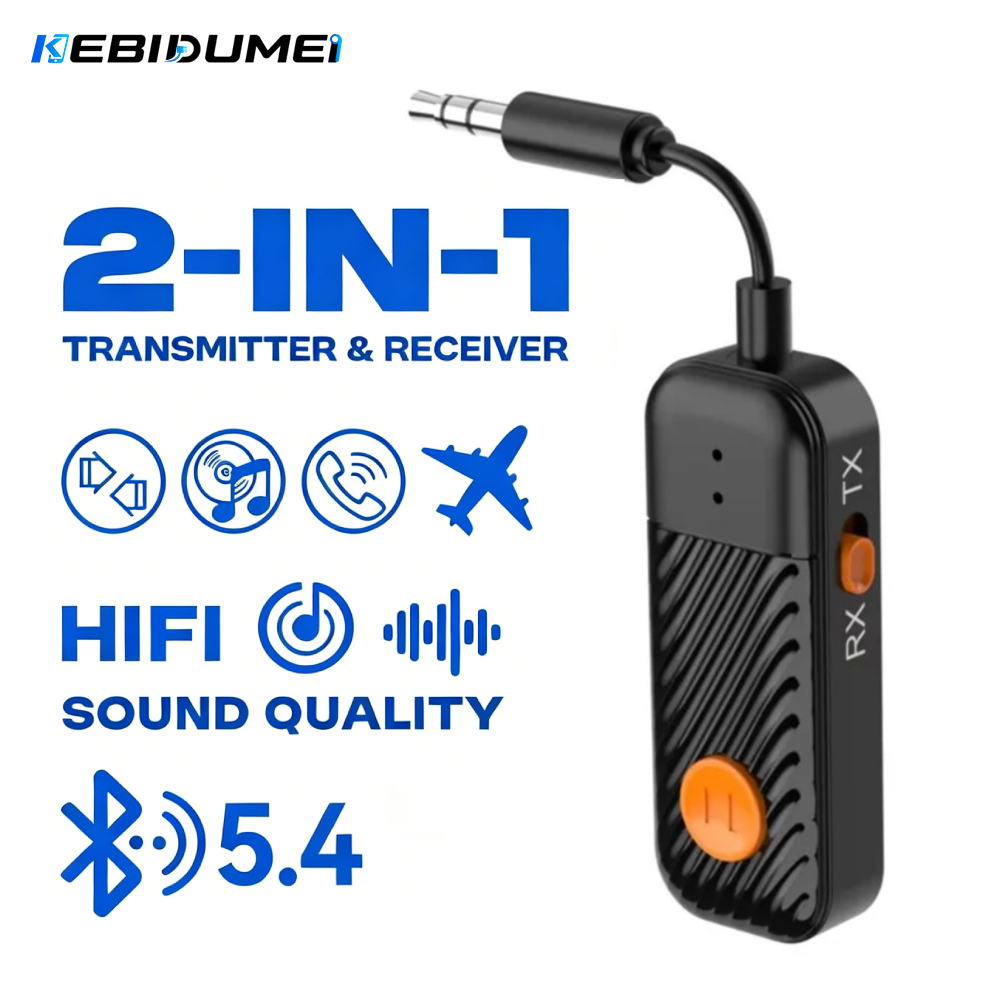 Desk Hifi Setup - Transmissor e Receptor Bluetooth 5.4 KEBIDUMEI
