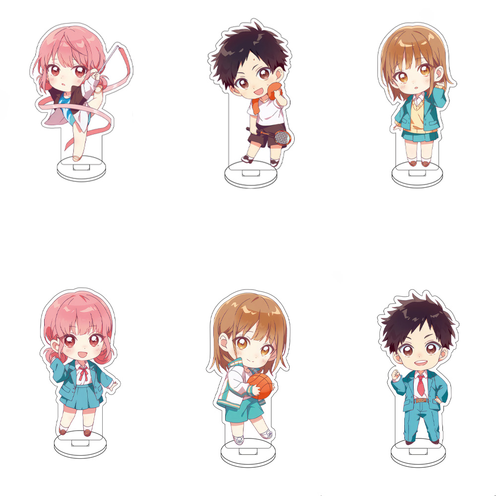 Desk Setup Blue - 10cm anime caixa azul figura suporte