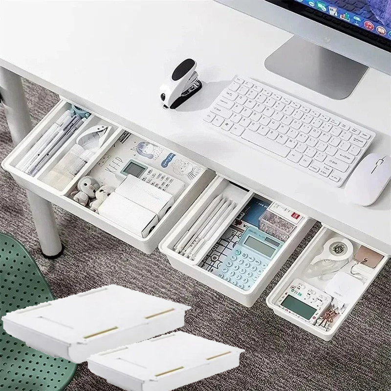 Desk Drawer Unit - Caixa de Armazenamento Oculta Autoadesiva, Gaveta