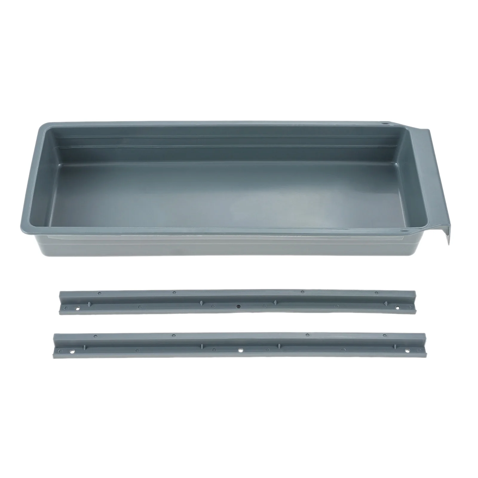 Desk Drawer Unit - Gaveta cinza com caixa deslizante, máquina