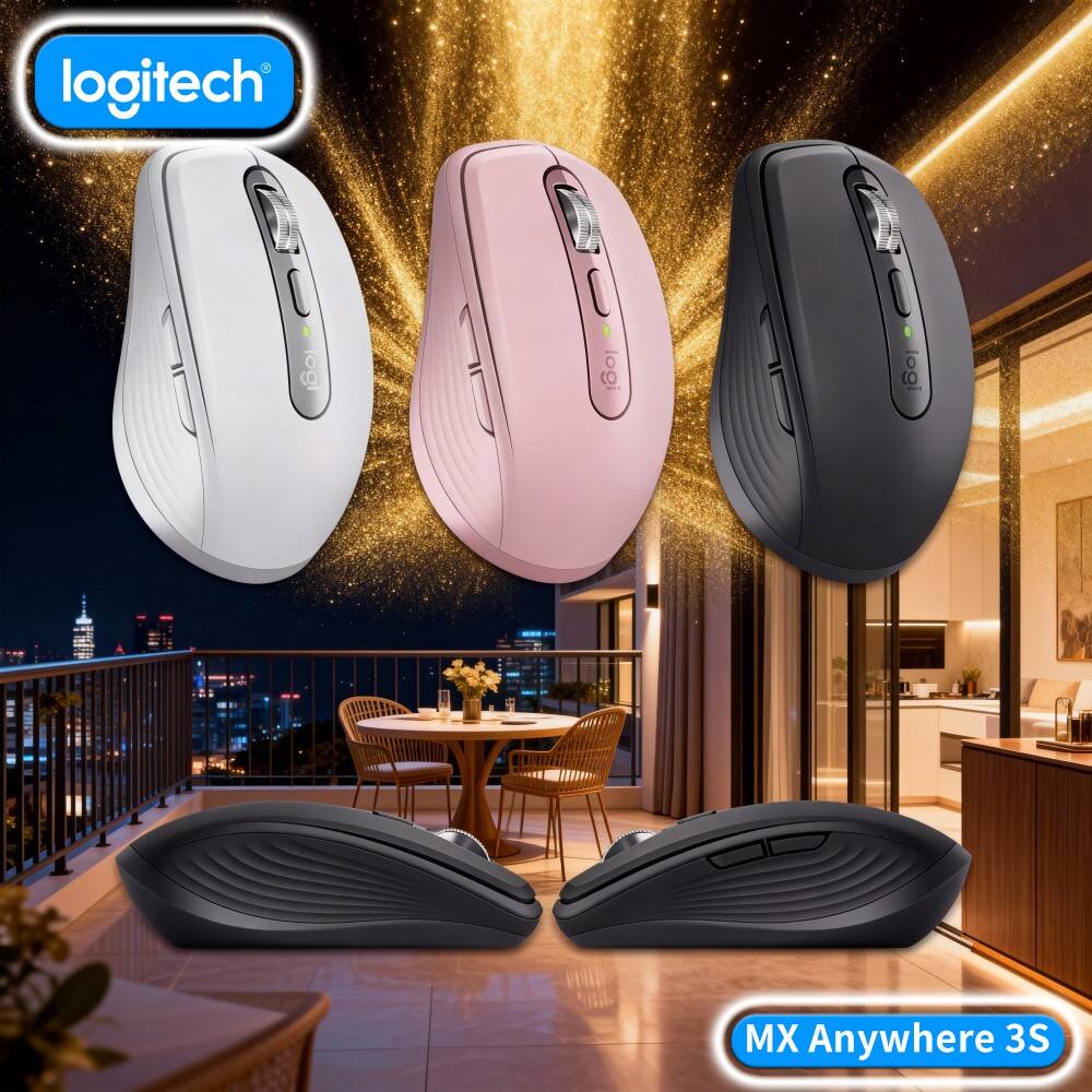 Jewelry Desk Setup - Mouse Premium MX Anywhere 3S -