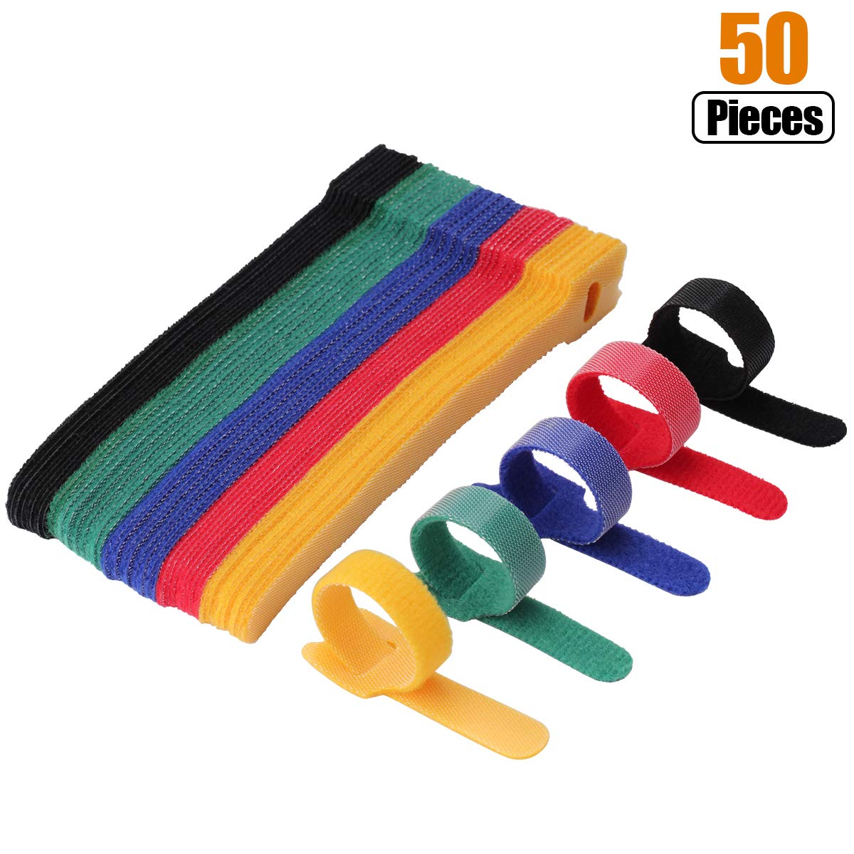 Cable Velcro Strap - 50 peças 12*150-300mm fio de amarração
