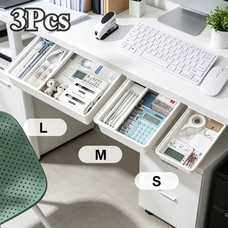Desk Drawer Unit - Caixa de Armazenamento Oculta, Gaveta de