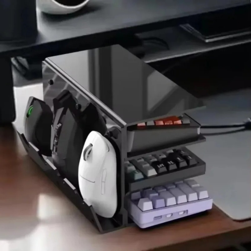 Desk Setup Pegboard - Suporte de Teclado com Display de