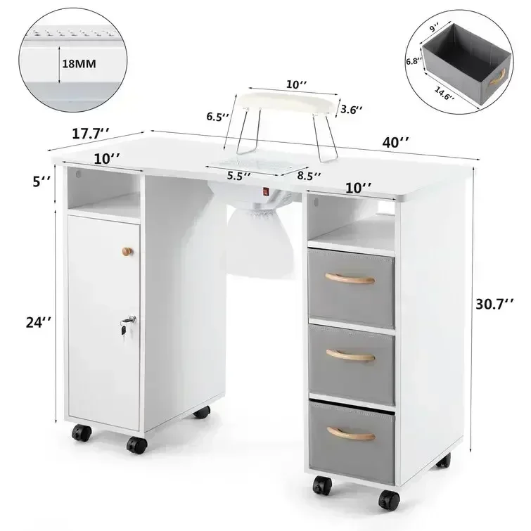 Desk Vanity Setup - - Conjuntos modernos de mesas e