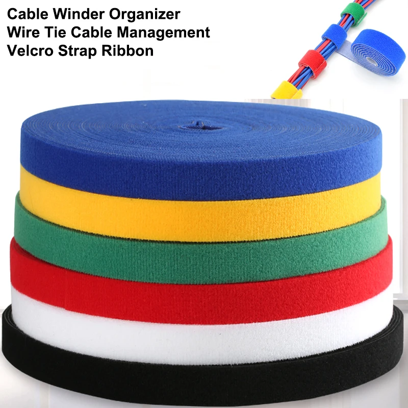 Cable Velcro Strap - 5m diy reutilizável cabo de náilon
