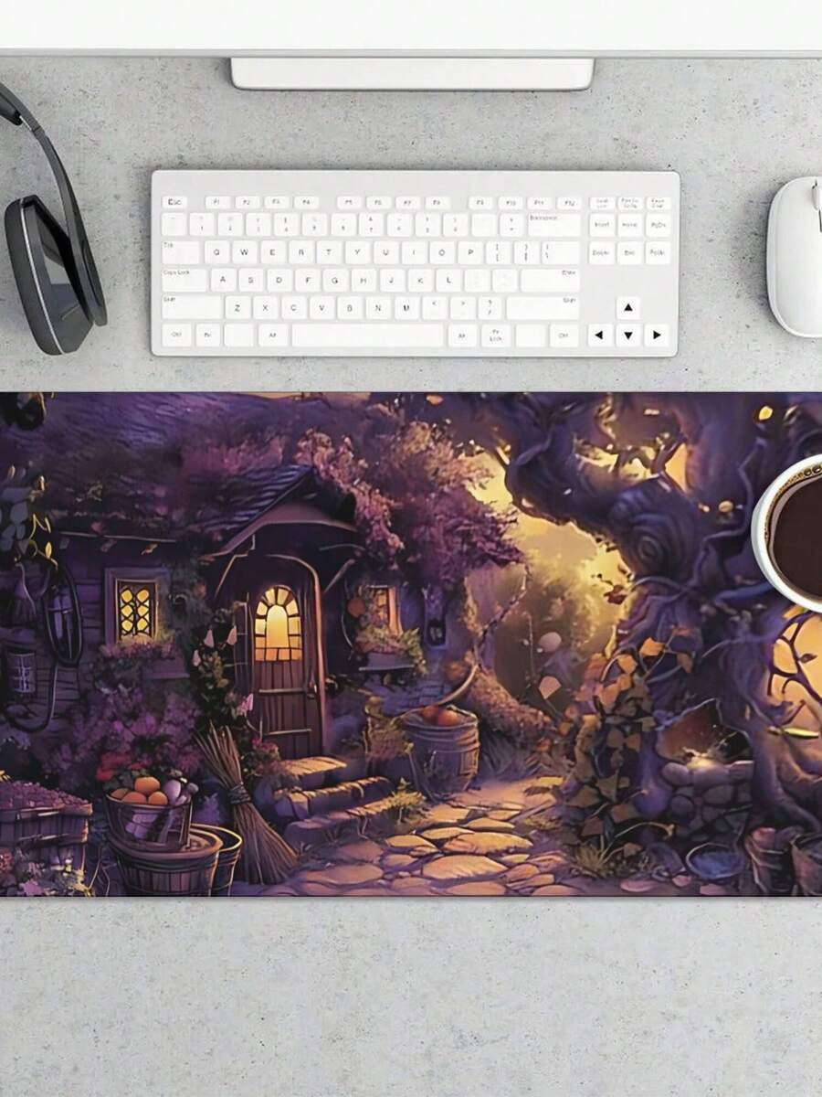 Desk Setup Gaming And Work - Grande tapete de rato para jogos
