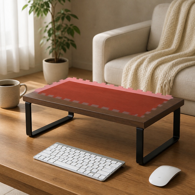 Desk Setup Pegboard - Suporte de Mesa Ajustável com Compartimento
