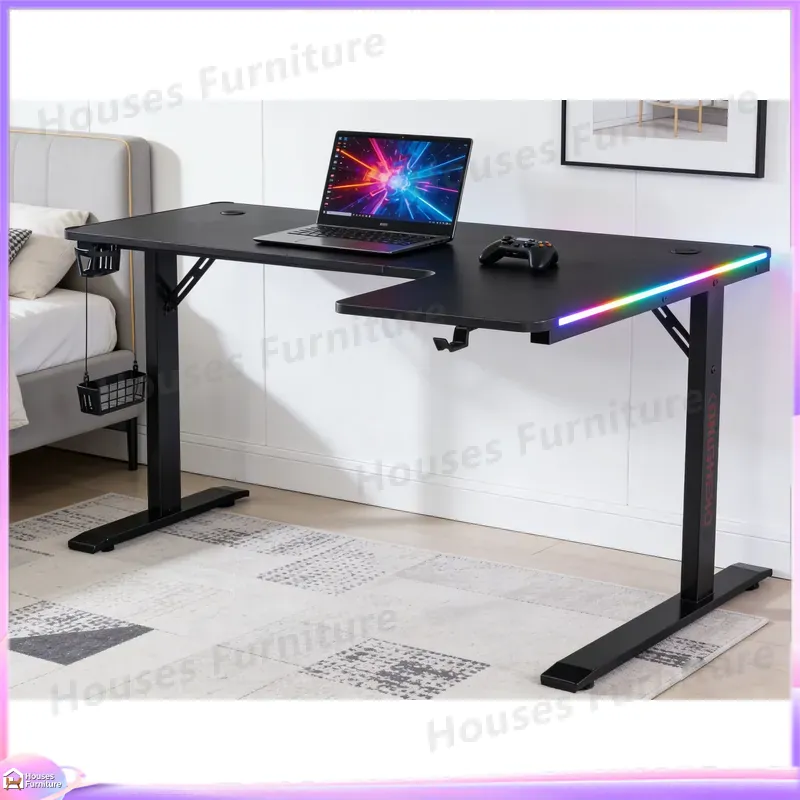 Desk Setup Gaming Pc - Mesa de Jogos Grande de 160cm