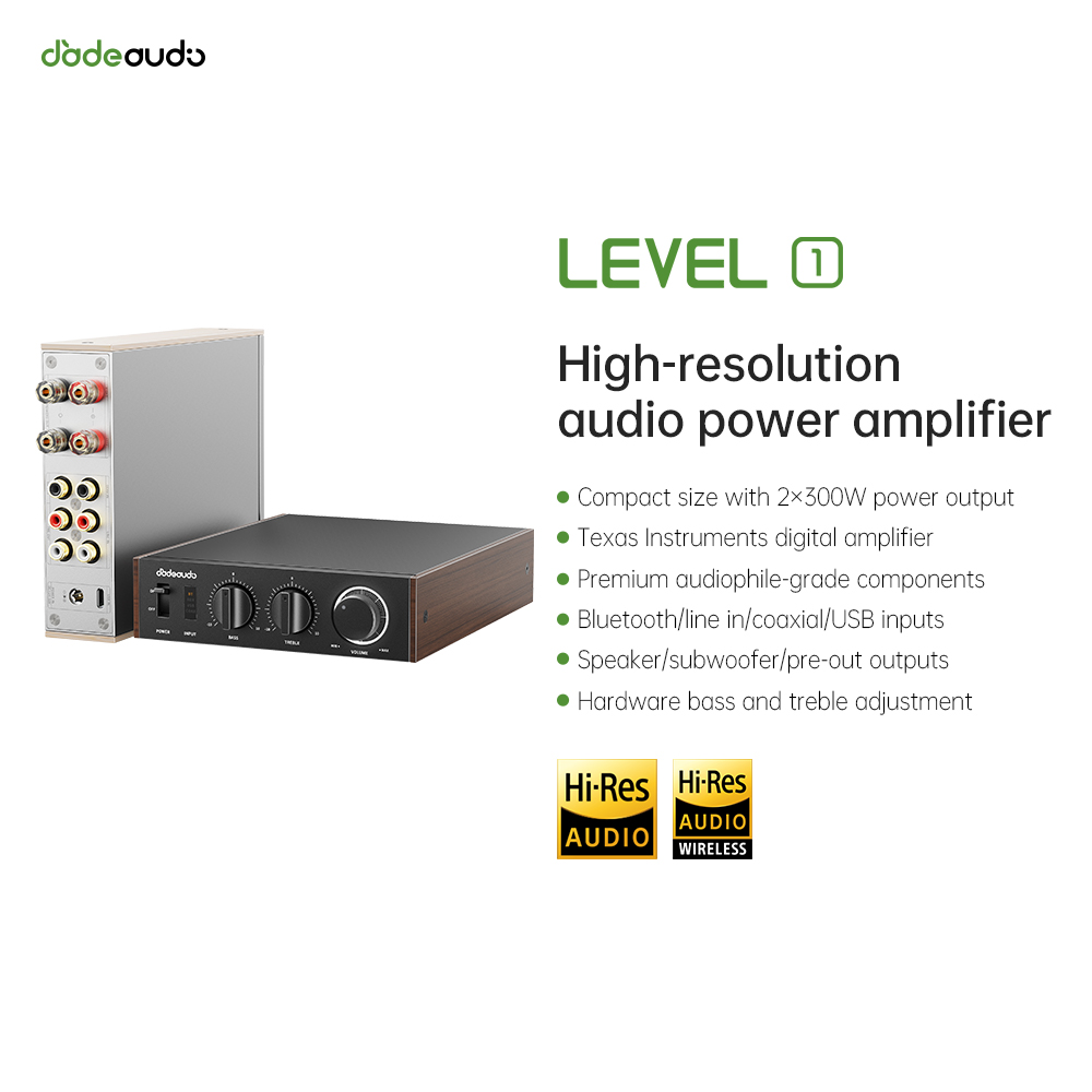 Desk Hifi Setup - Amplificador HiFi Bluetooth LDAC de Nível