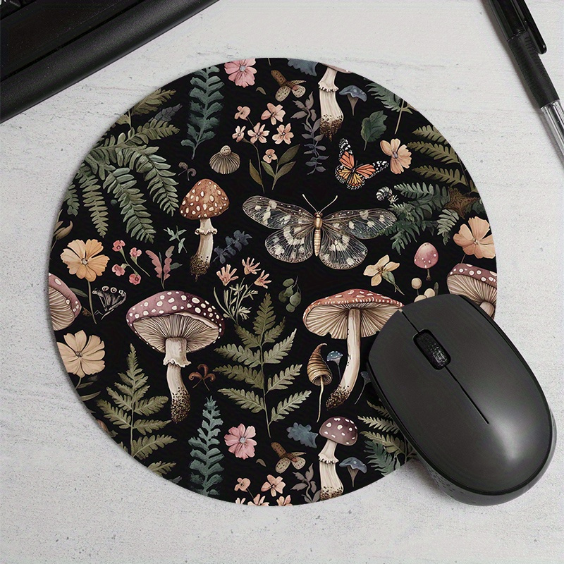 Desk Setup Pegboard - Mouse Pad Redondo de Borracha Antiderrapante