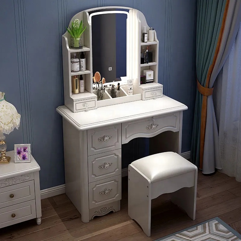 Conjunto de Mesas de Maquiagem - Desk Vanity Setup avaliação e preço