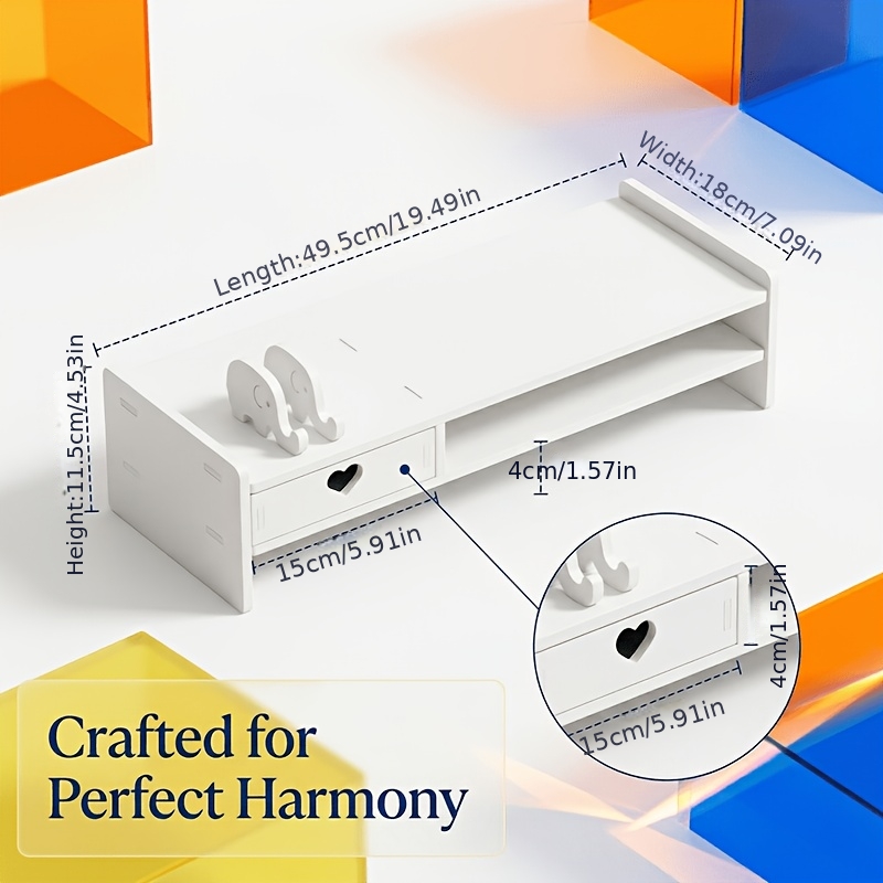 Suporte Minimalista Branco de  - Desk Setup White avaliação e preço