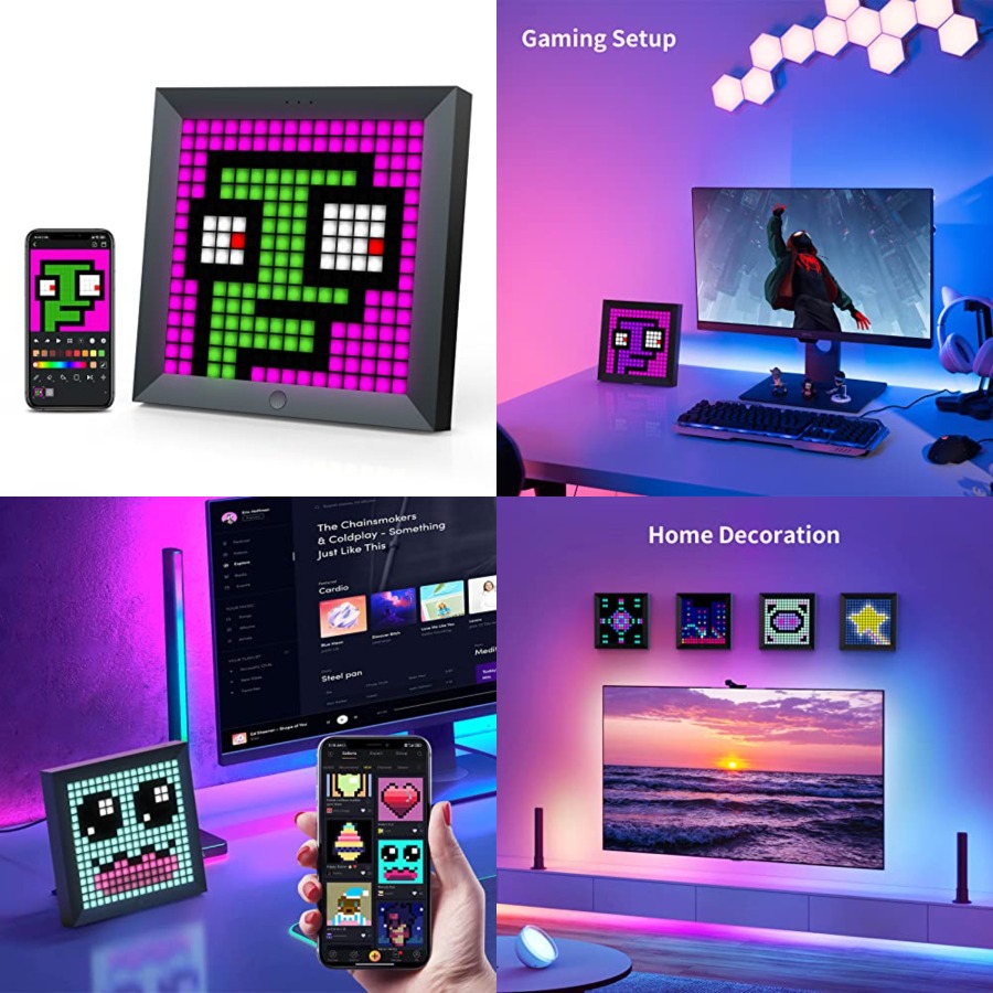Painel de Exibição de Pixels L - Desk Setup Gaming Pc avaliação e preço