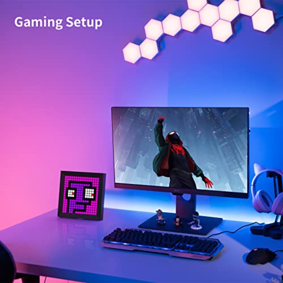 Painel de Exibição de Pixels L - Desk Setup Gaming Pc avaliação e preço