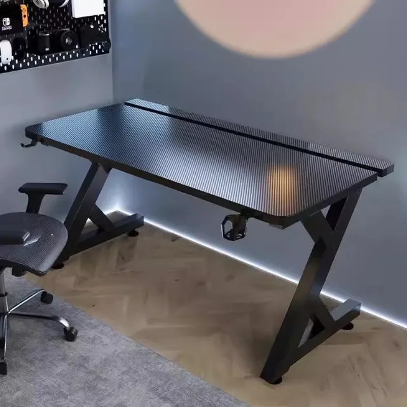 Q minimalista preto mesas de c - Desk Setup Pc avaliação e preço