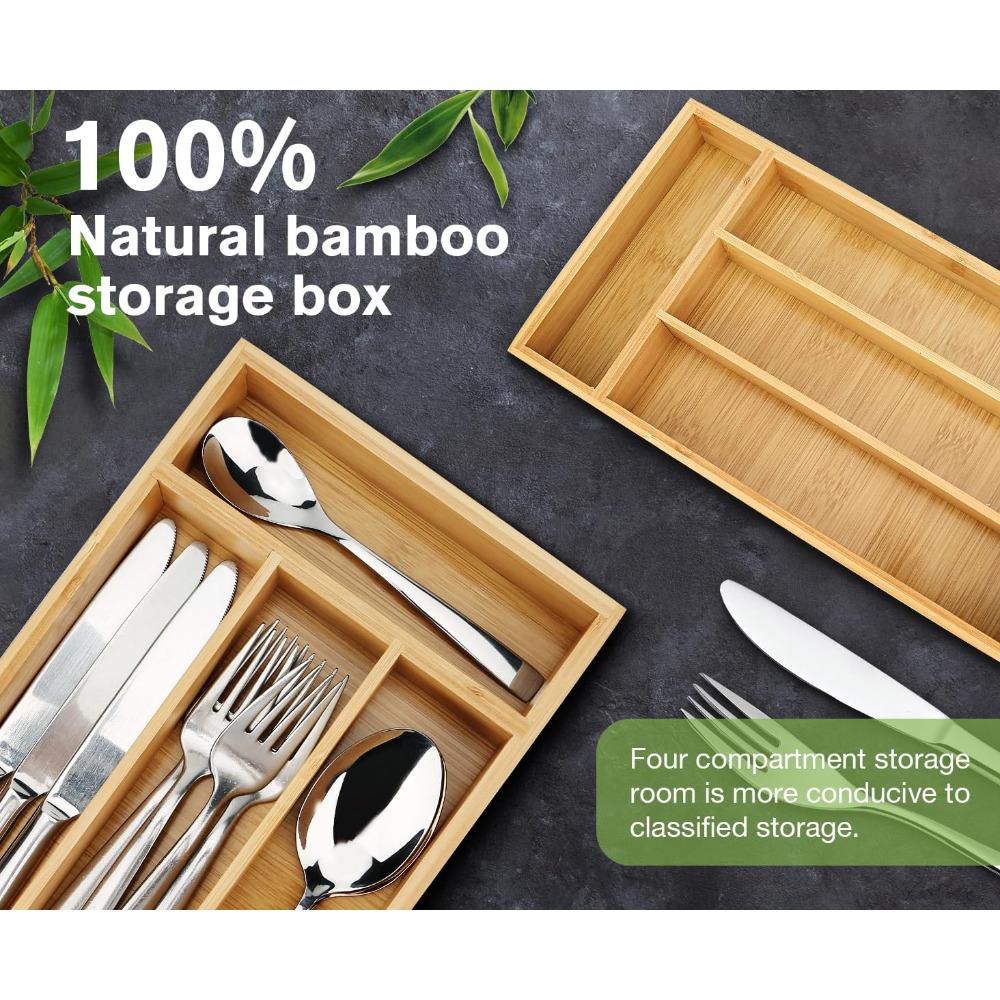 Organizador de Gavetas de Bamb - Drawer Organizer Bamboo avaliação e preço