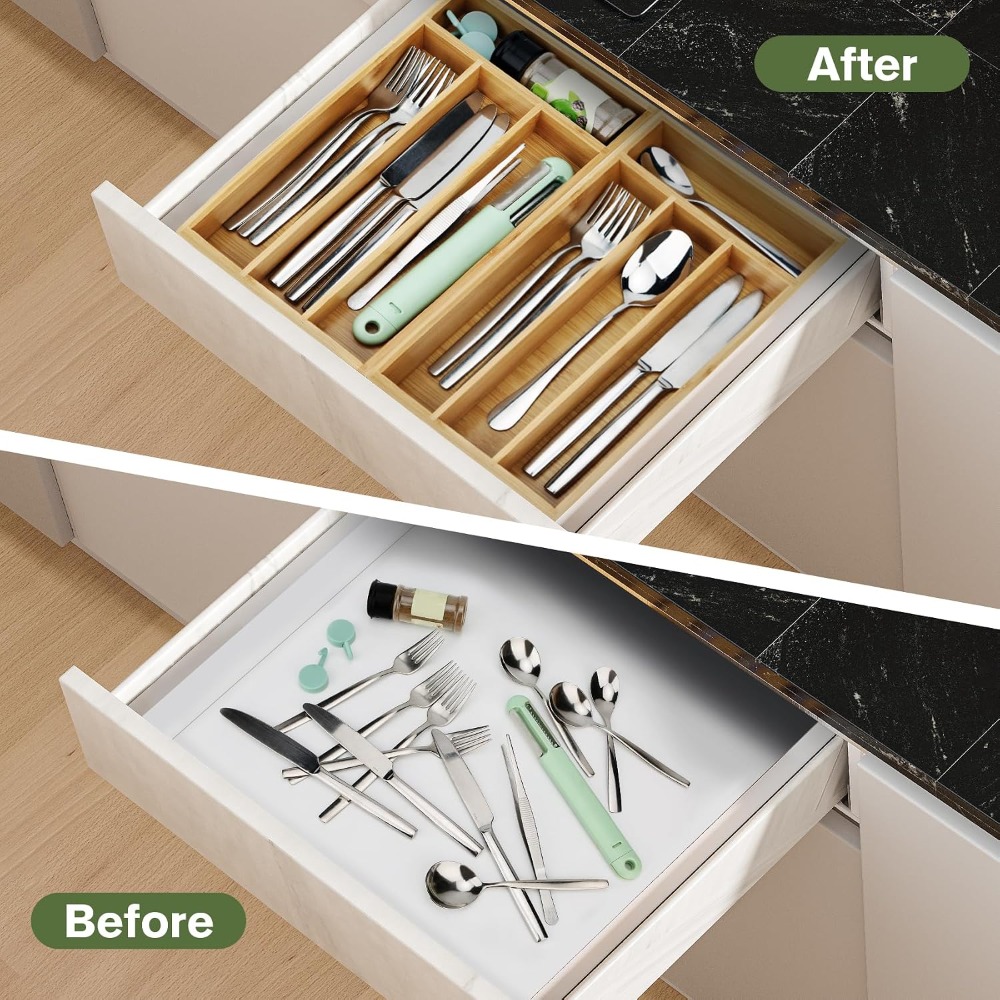 Organizador de Talheres Pequen - Drawer Organizer Bamboo avaliação e preço
