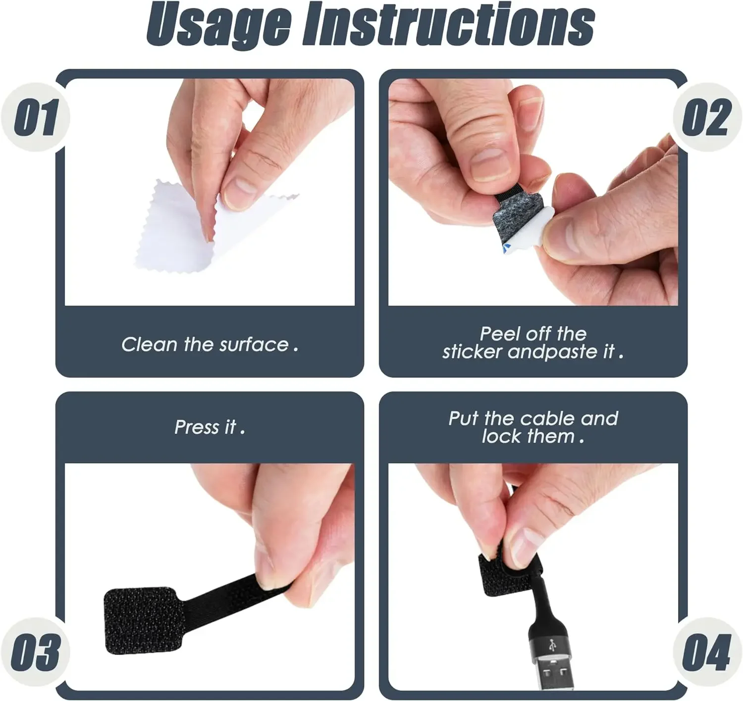 Novos laços de cabo reutilizáv - Cable Velcro Strap avaliação e preço