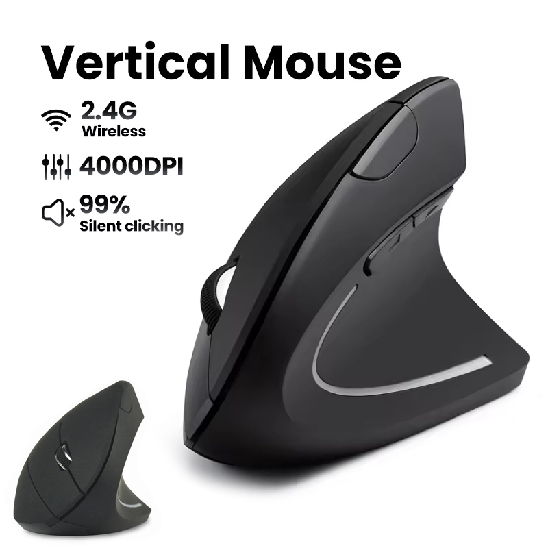 Mouse Ergonômico Sem Fio 1600  - Desk Setup Gaming And Work avaliação e preço