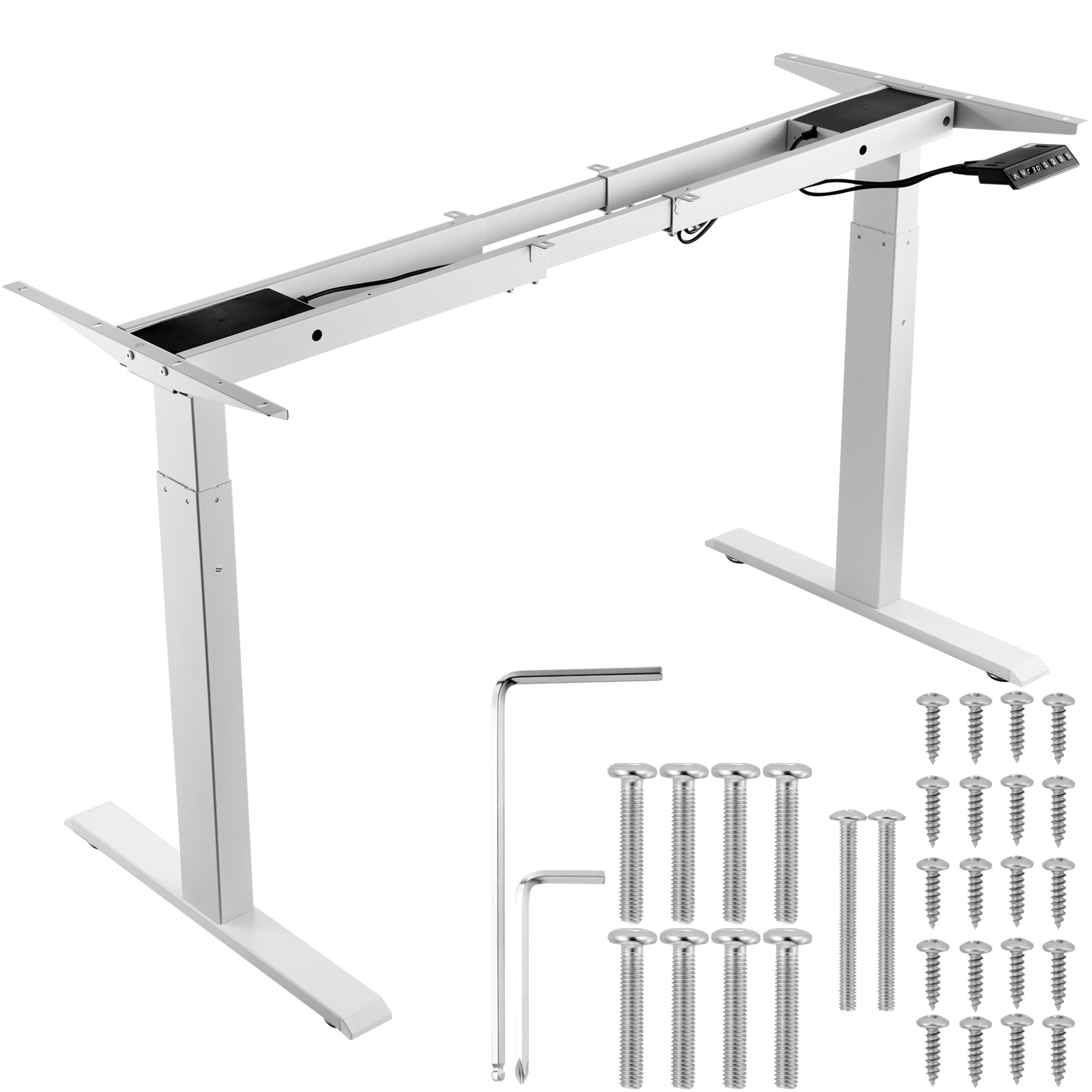 SucceBuy Estrutura de mesa de  - Desk Setup White avaliação e preço