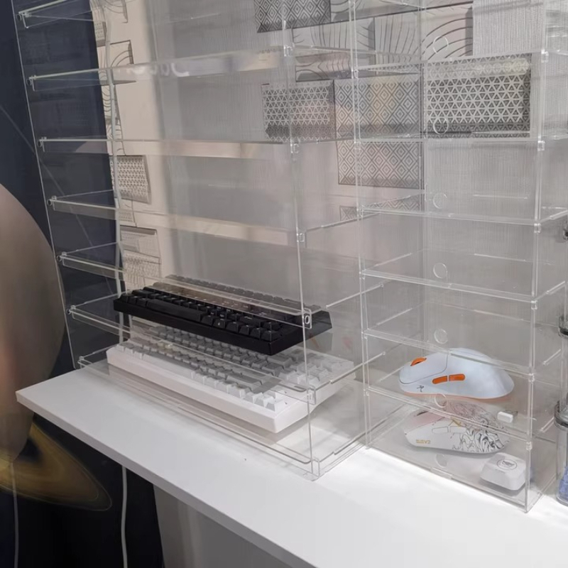 Premium transparente acrílico  - Desk Setup Pegboard avaliação e preço