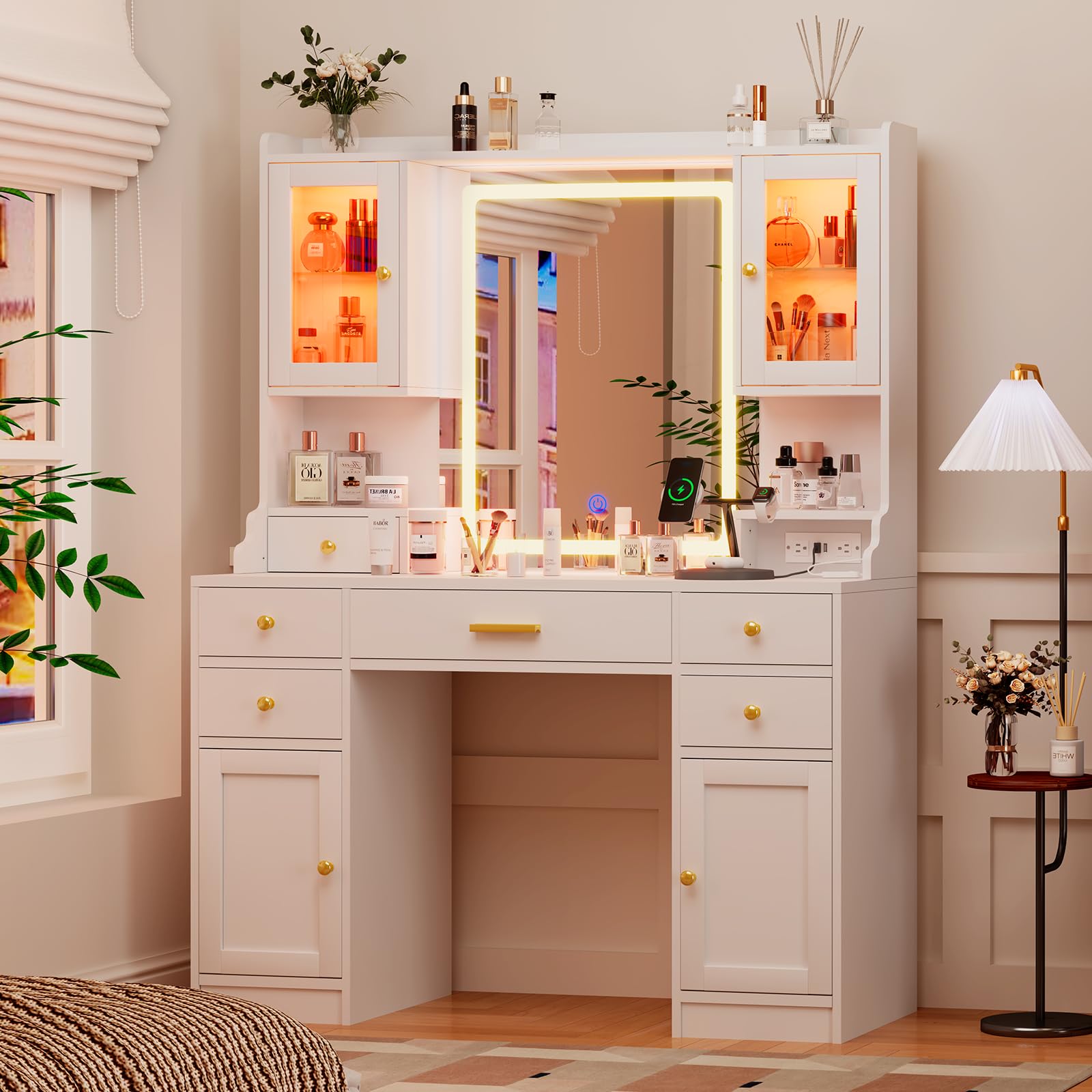 # Conjunto de Mesa de Maquiage - Desk Vanity Setup avaliação e preço