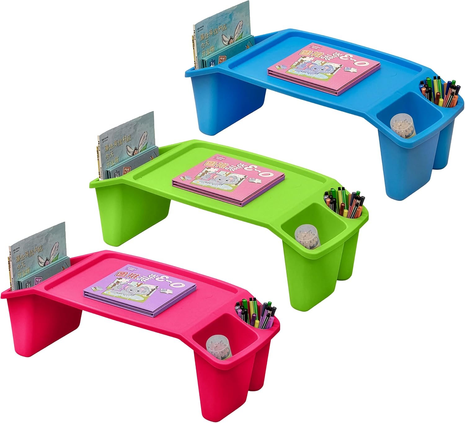 Conjunto de 3 Mesas Portáteis  - Desk Setup Blue avaliação e preço