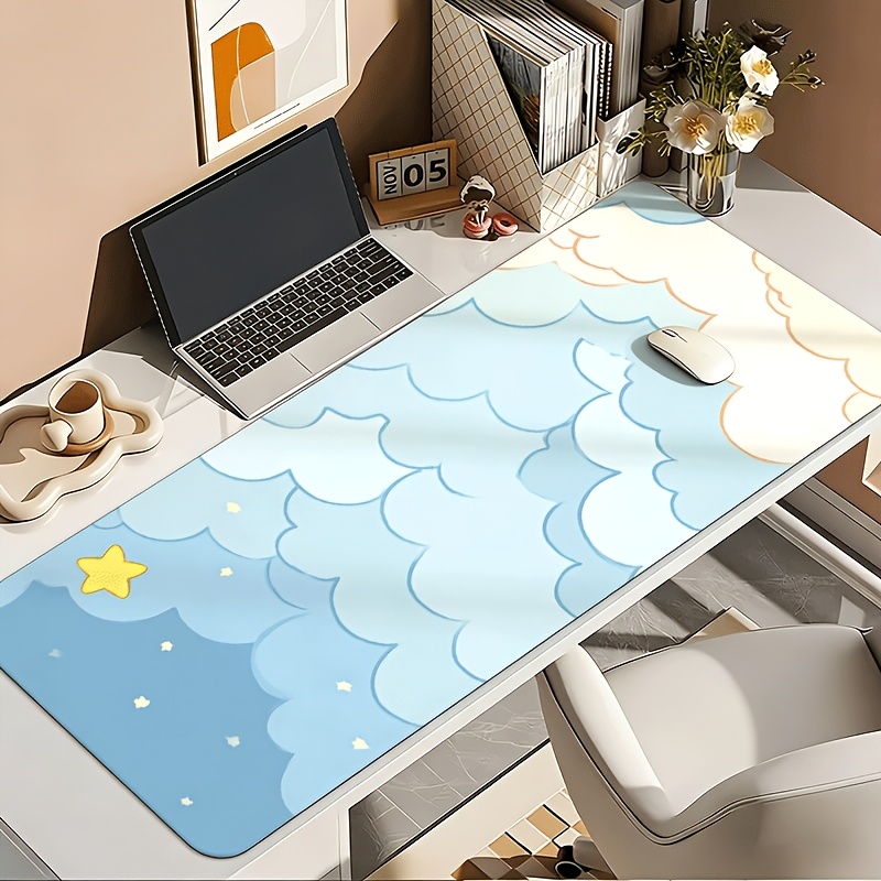 Mouse Pad Nuvem Azul Suave e E - Desk Setup Blue avaliação e preço