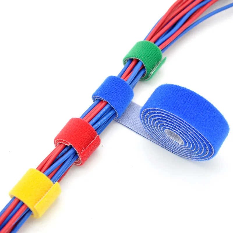 5m diy reutilizável cabo de ná - Cable Velcro Strap avaliação e preço