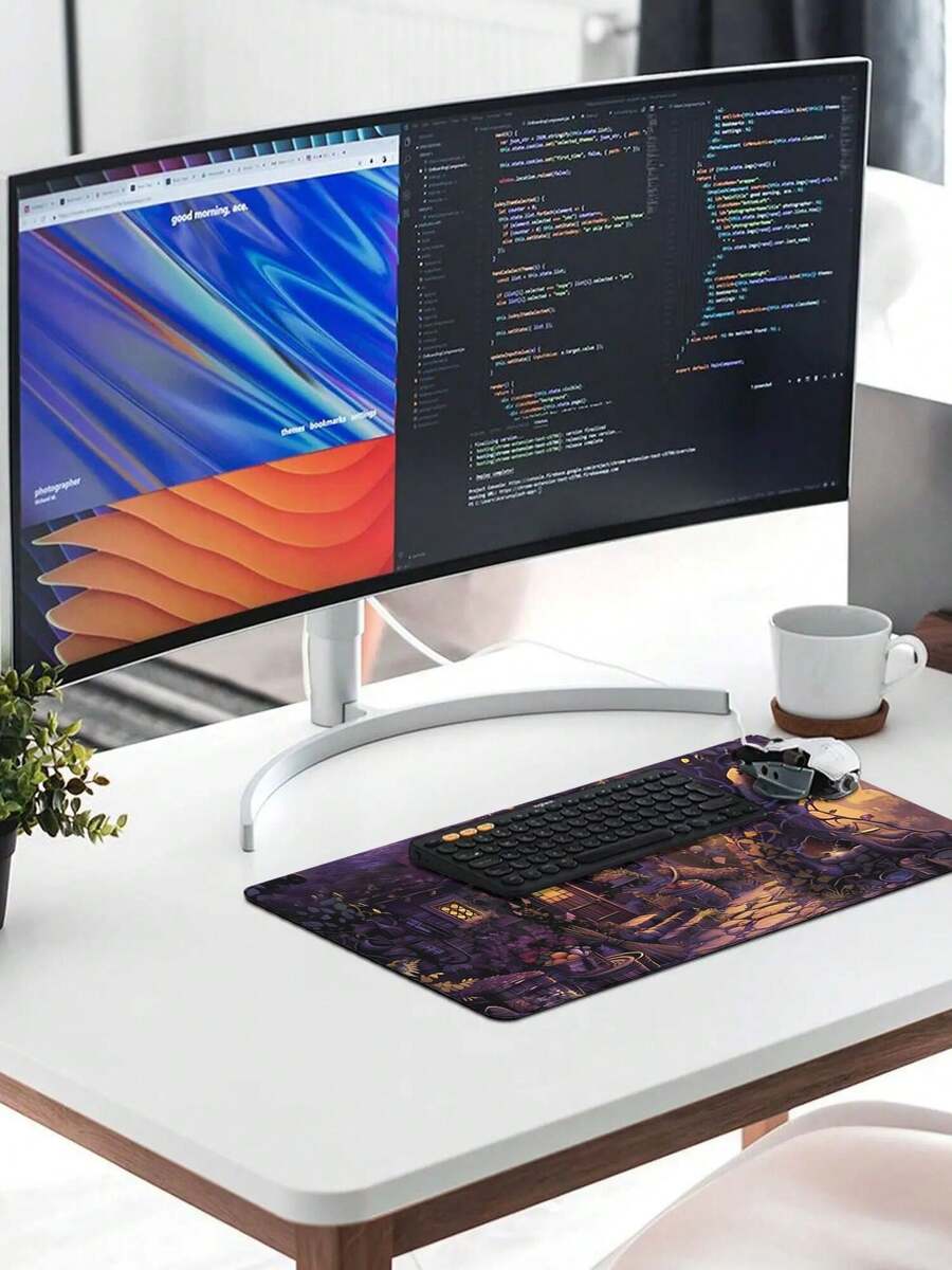Grande tapete de rato para jog - Desk Setup Gaming And Work avaliação e preço