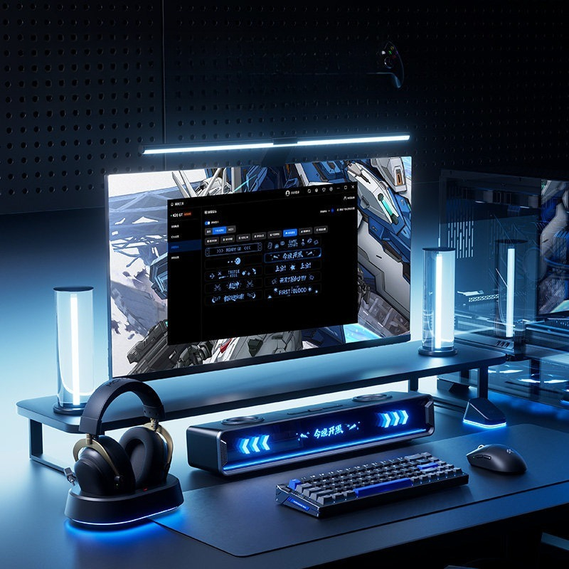 Caixa de Som K20 GT com Tela C - Desk Setup With Speakers avaliação e preço