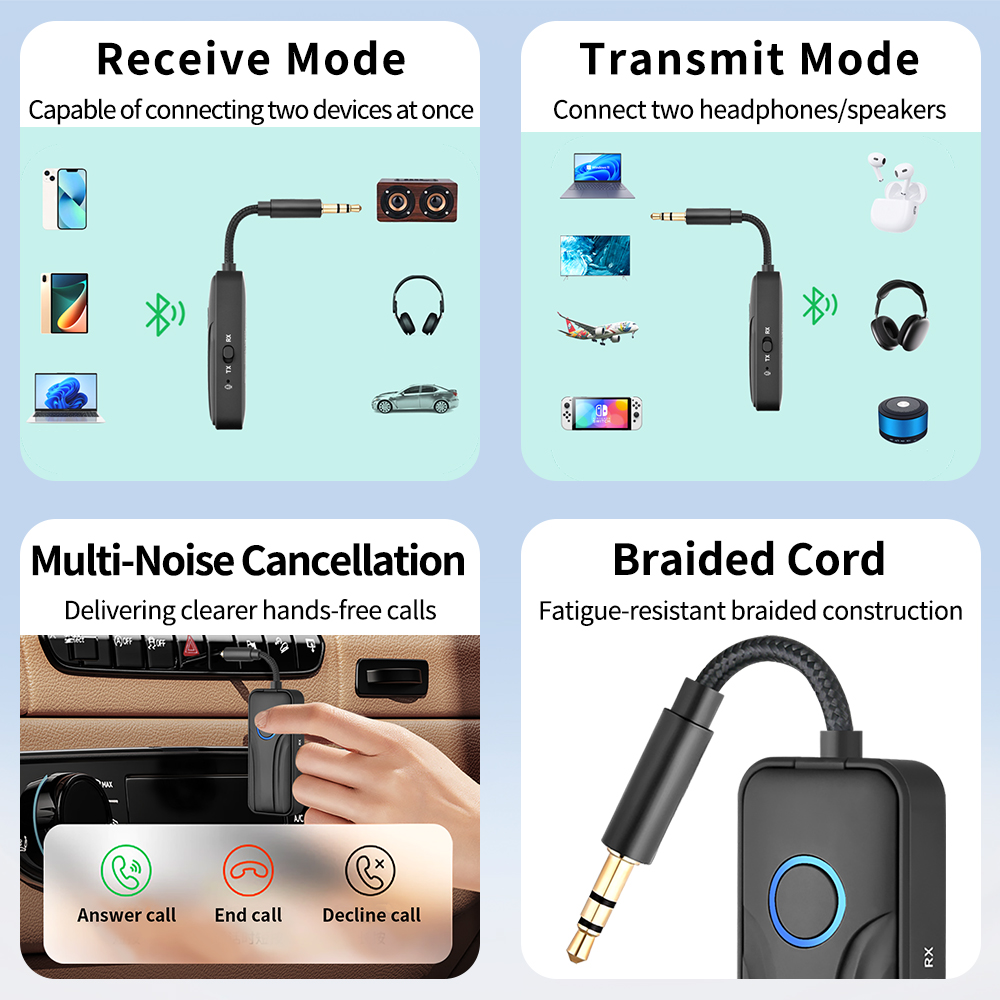 Adaptador de áudio sem fio KEB - Desk Hifi Setup avaliação e preço