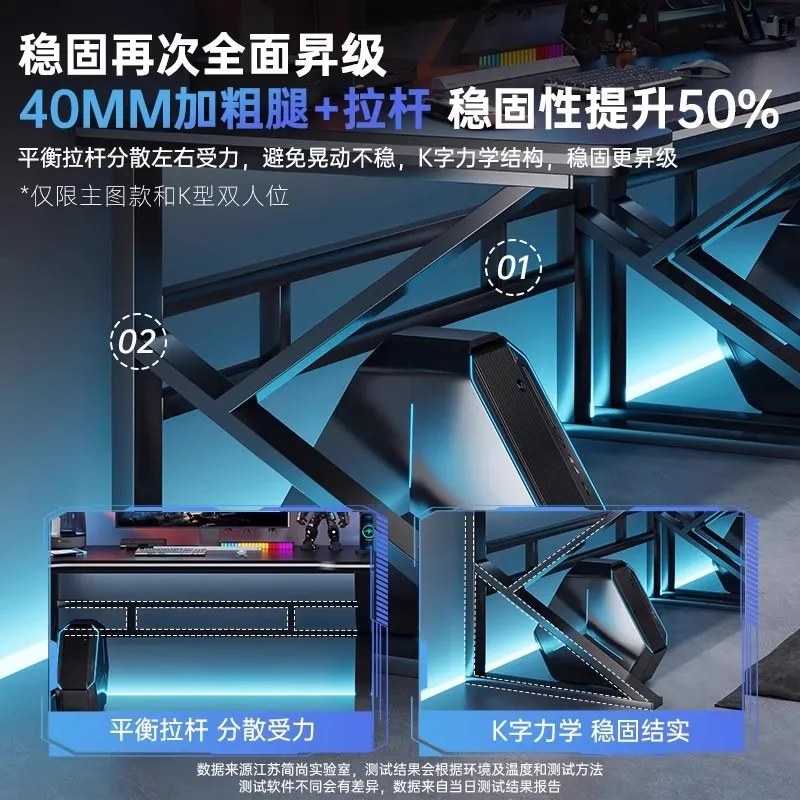 Mesa de Jogos E-sports Dupla,  - Desk Setup Gaming Pc avaliação e preço