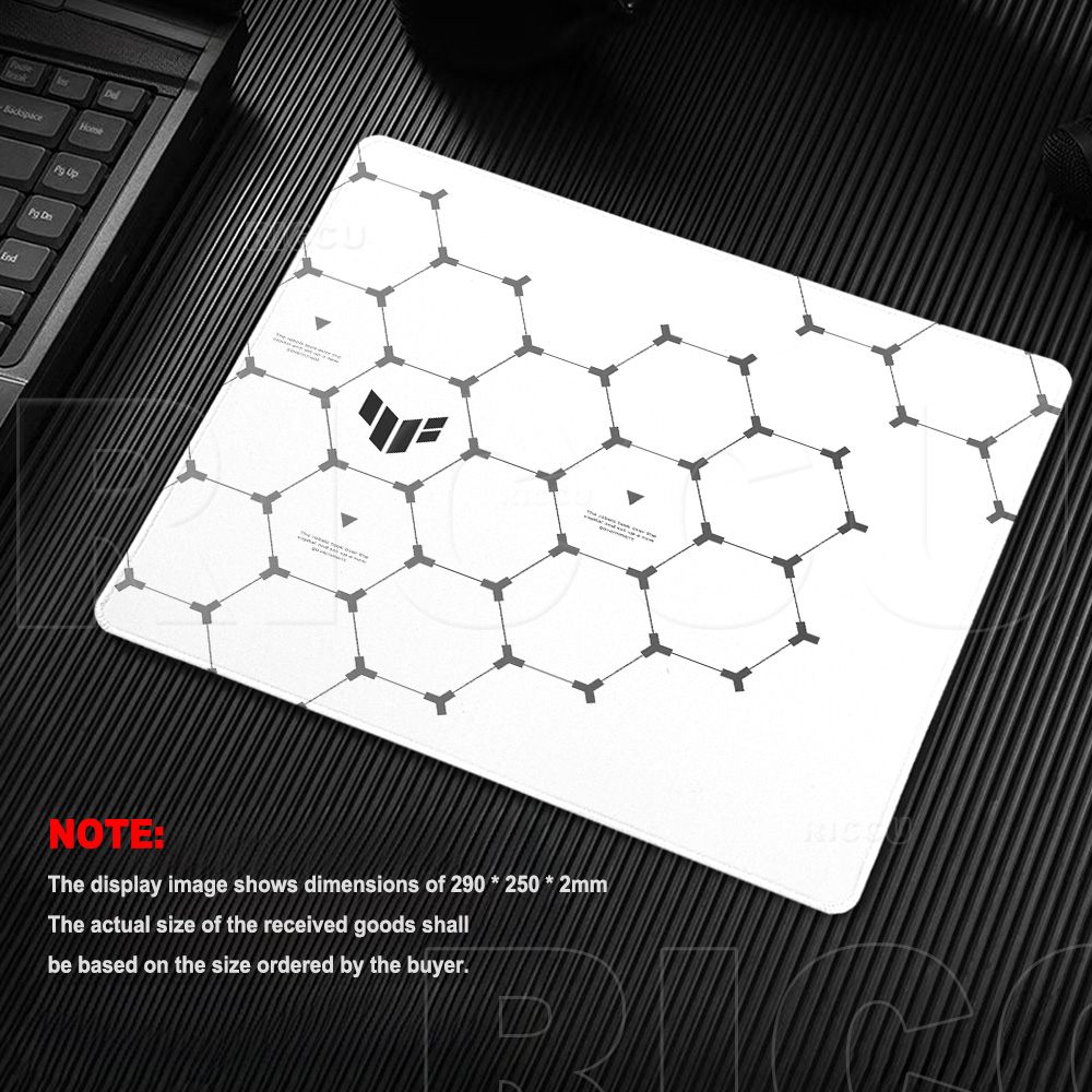 Mouse Pad Hexagonal TUF Gaming - Desk Setup Black And White avaliação e preço