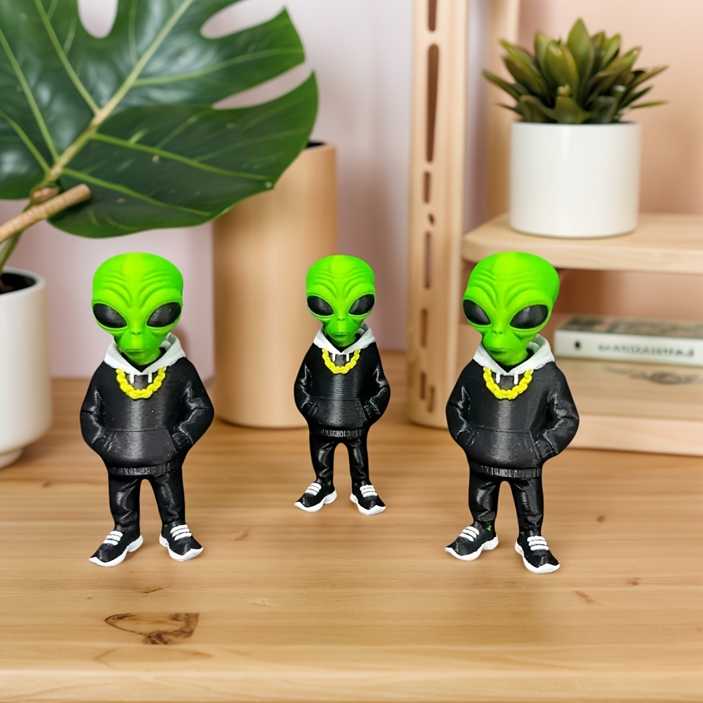 1 Peça de Figura Alienígena Ve - Desk Setup Home avaliação e preço