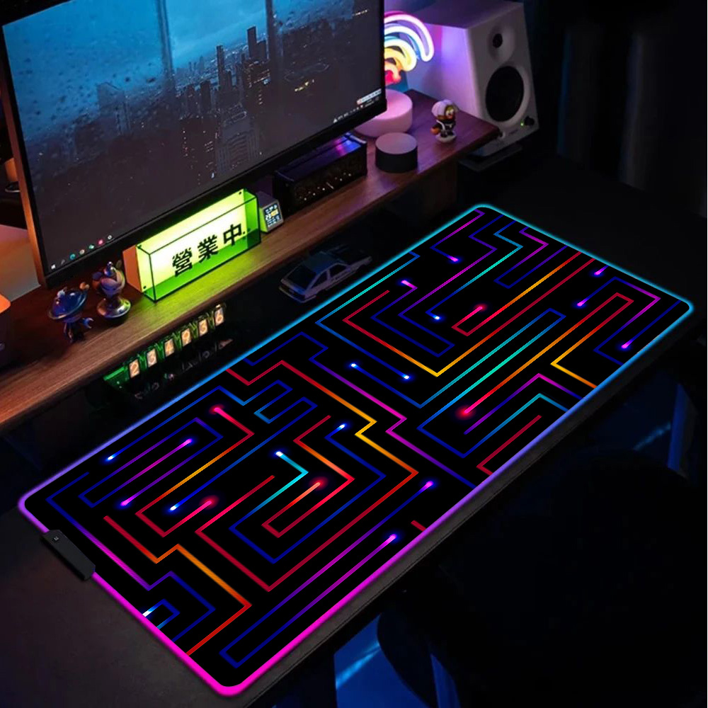 Mouse Pad XXL 900x400 Neon Cir - Desk Setup Gaming Pc avaliação e preço